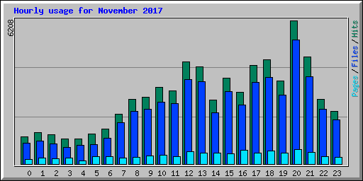 Hourly usage for November 2017