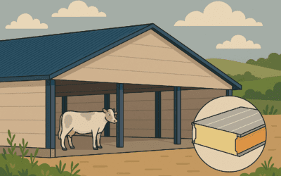 Použitie polyuretánu na farmách: Prečo sú sendvičové panely ideálne pre hospodárske zvieratá?